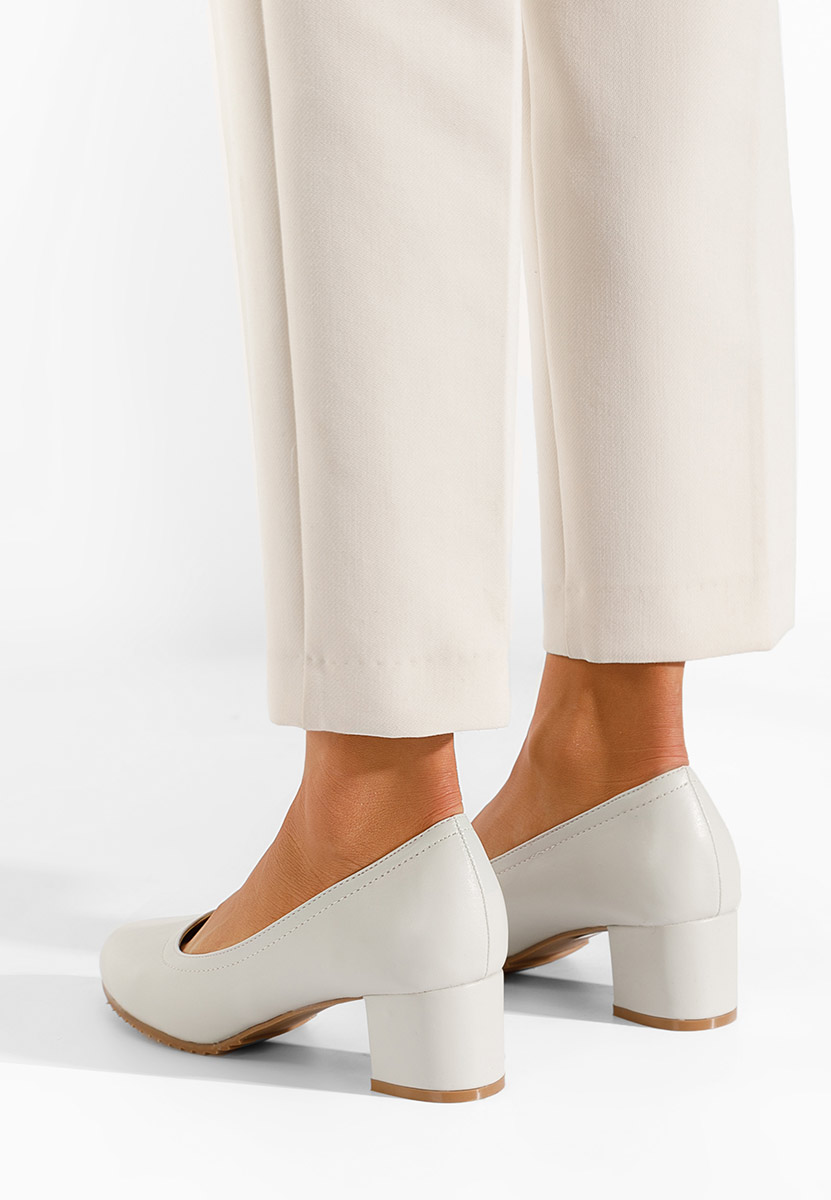 Décolleté tacco largo Zinia grigio