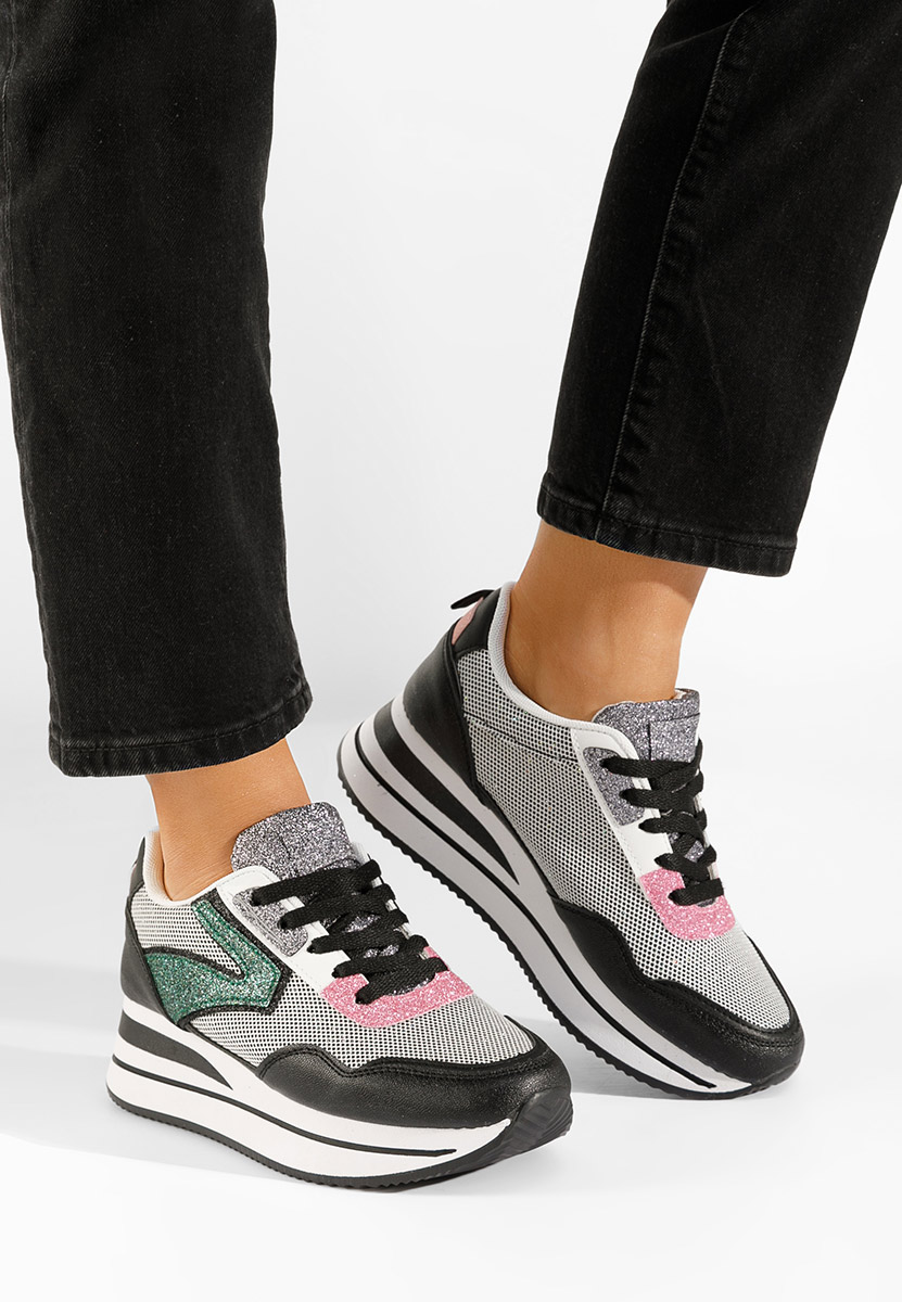 Sneakers con plateau Tarika nero