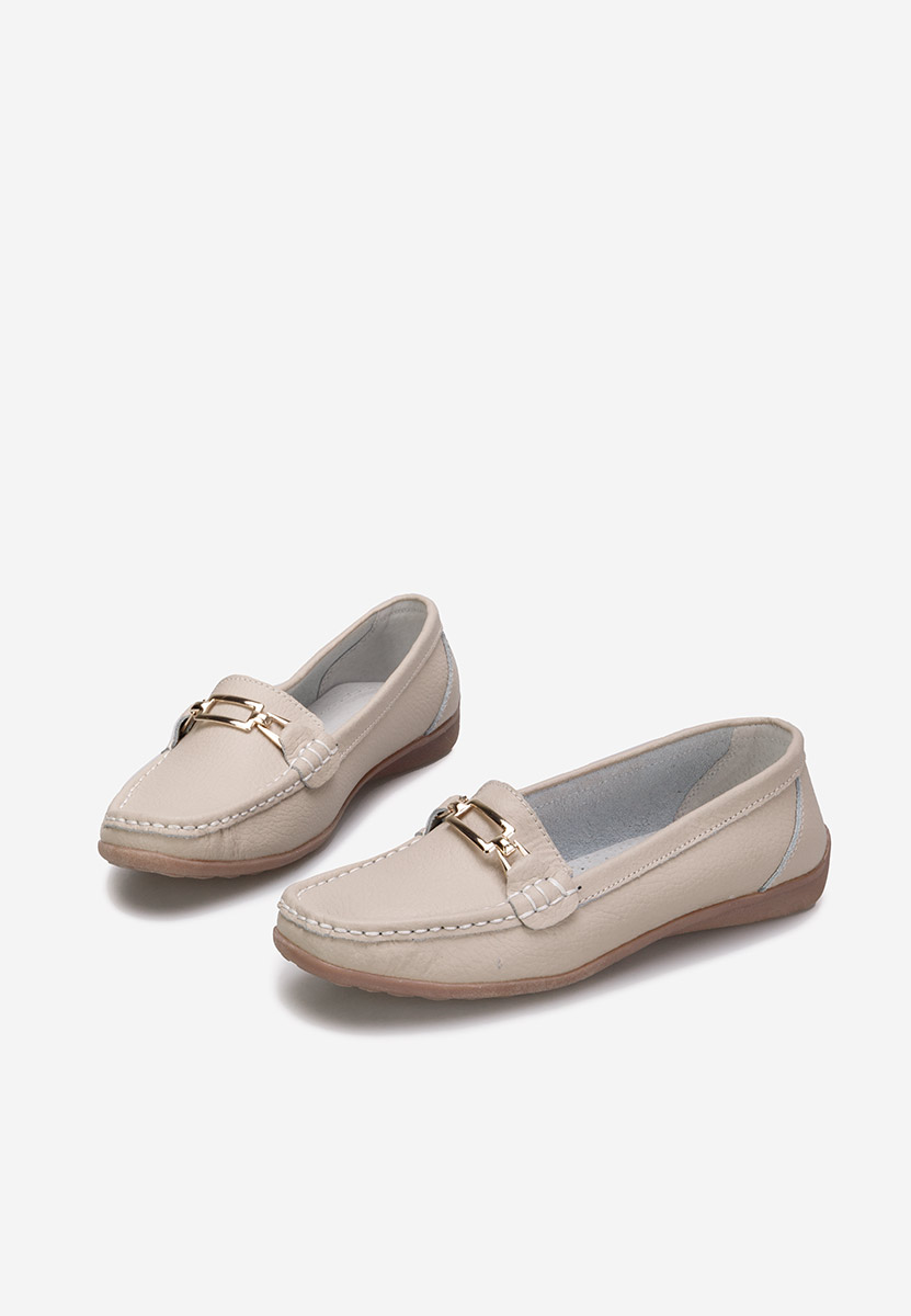 Mocassini donna pelle Celetina beige