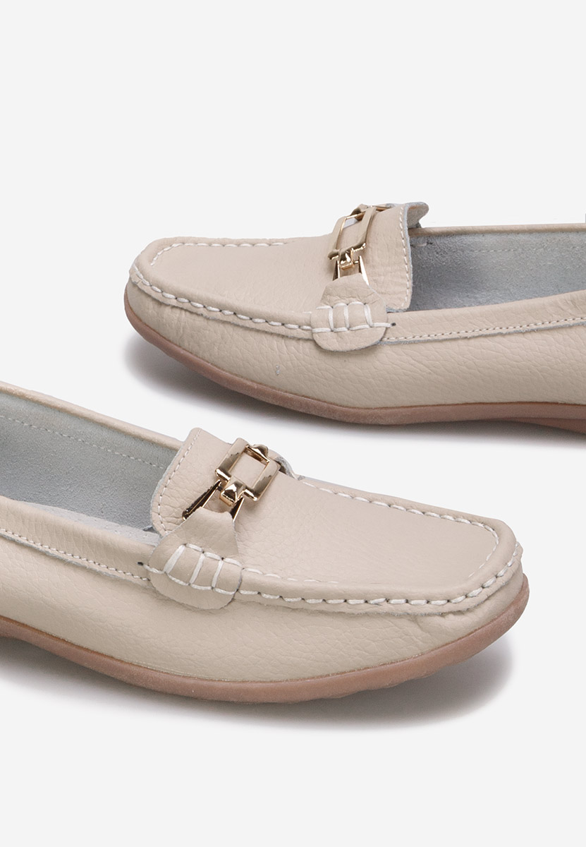 Mocassini donna pelle Celetina beige
