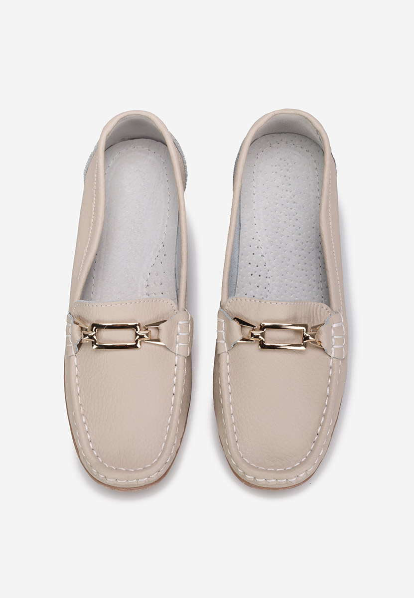 Mocassini donna pelle Celetina beige
