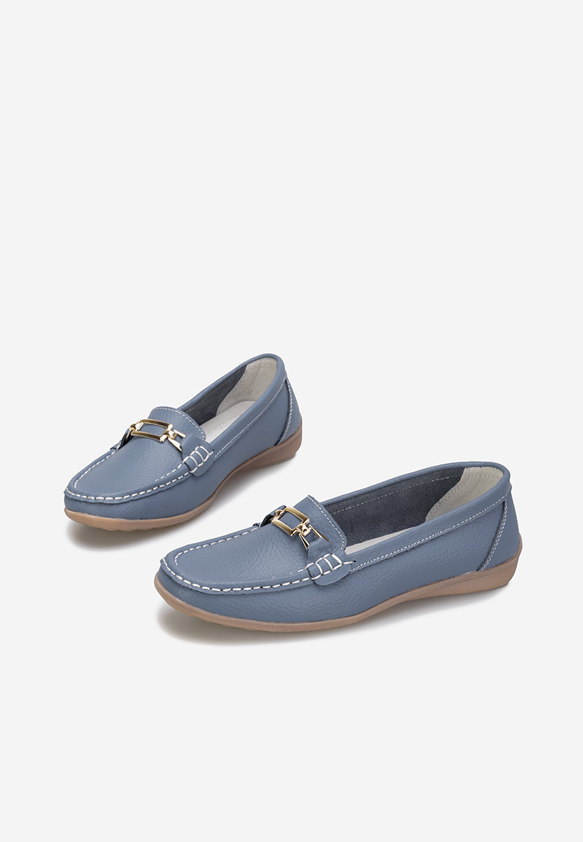 Mocassini donna pelle Celetina denim