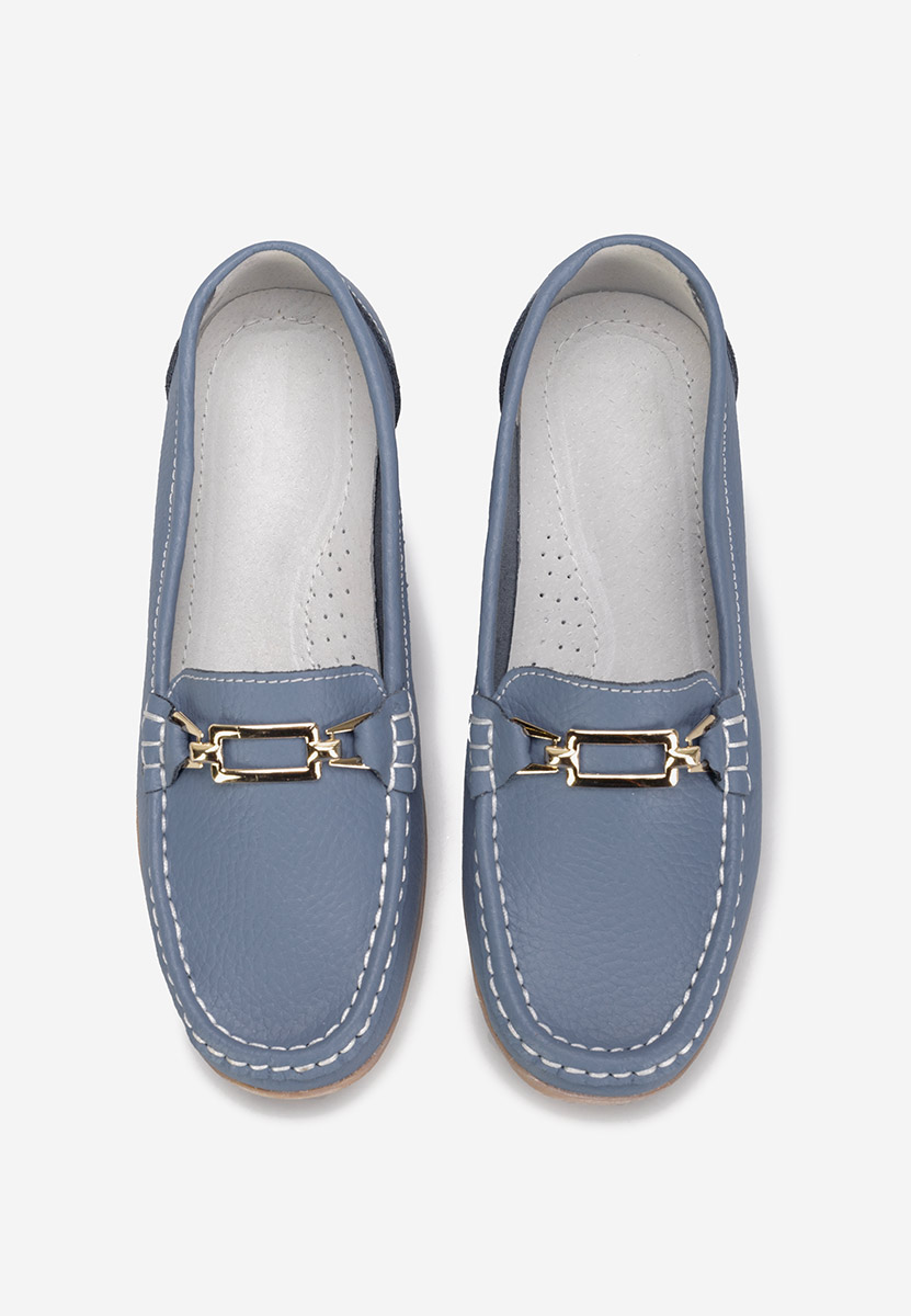 Mocassini donna pelle Celetina denim