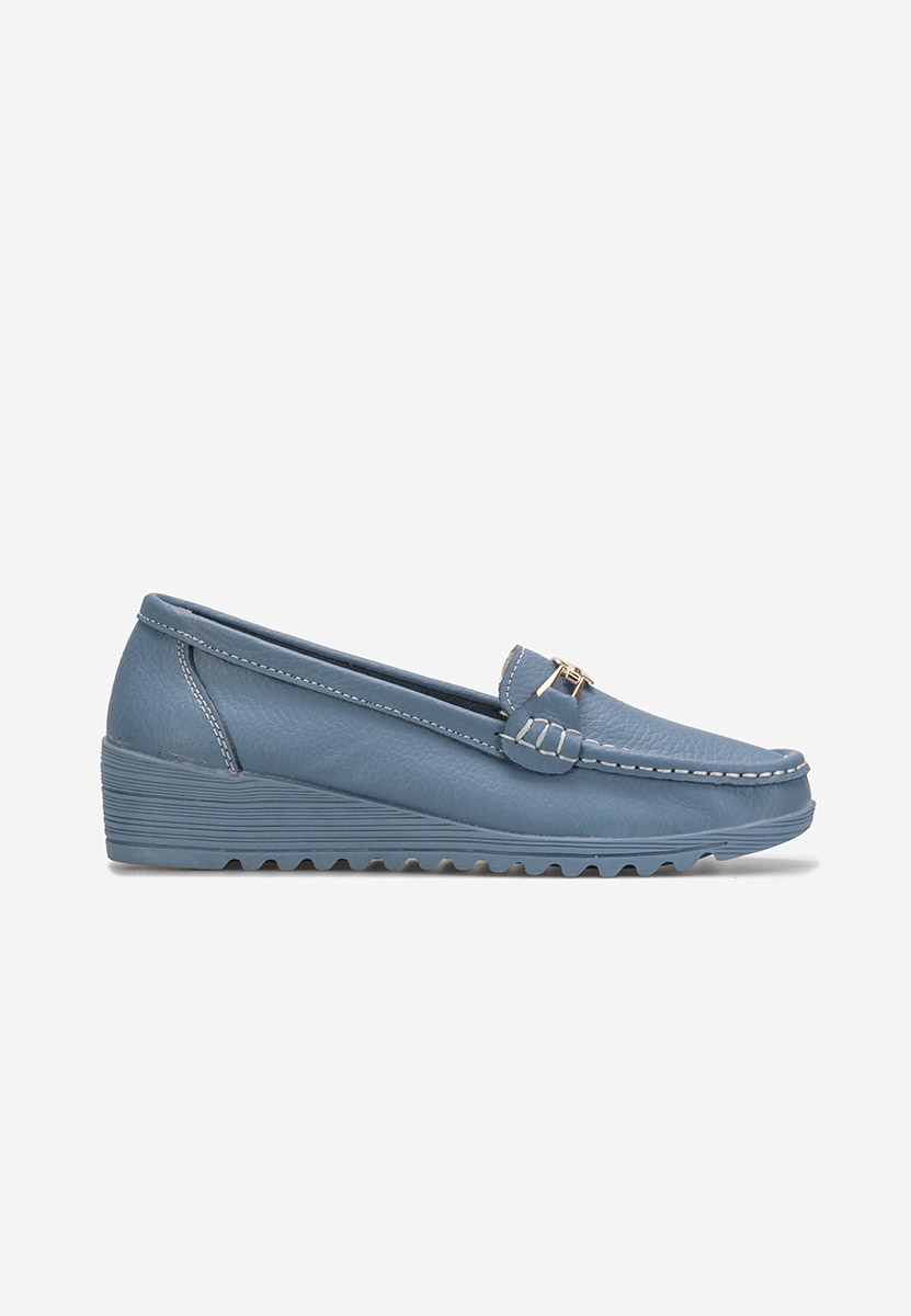 Mocassini donna pelle Fahima Blu