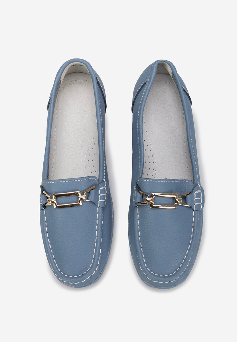 Mocassini donna pelle Fahima Blu