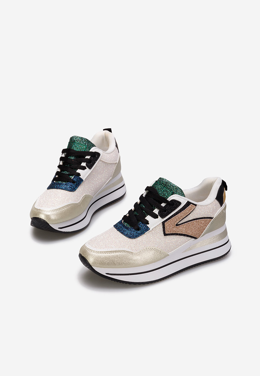 Sneakers con plateau Tarika oro
