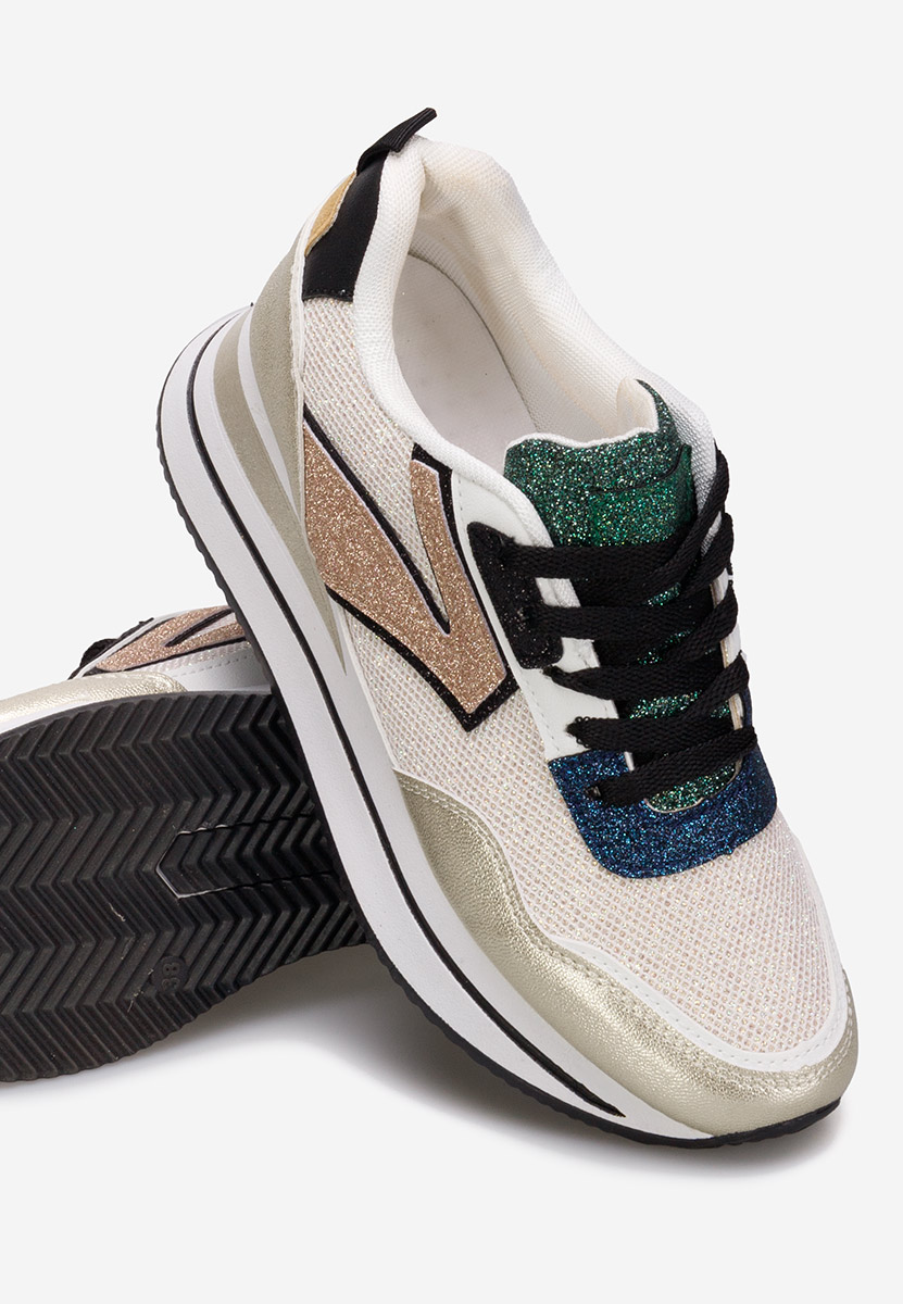 Sneakers con plateau Tarika oro