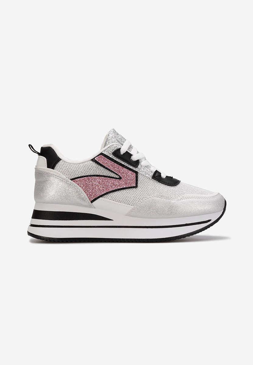 Sneakers con zeppa Tarika argento