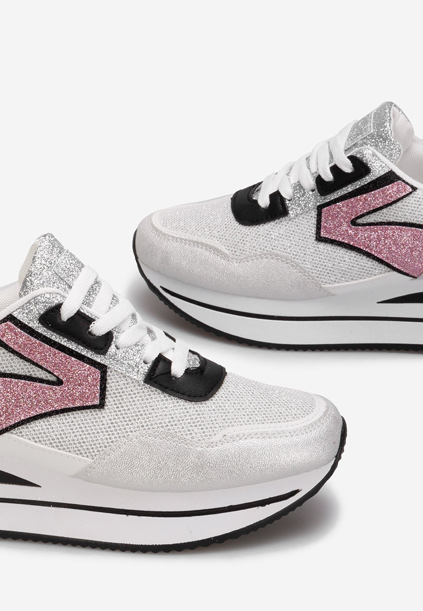 Sneakers con zeppa Tarika argento