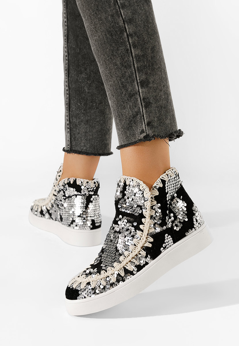 Stivaletti donna Azna argento