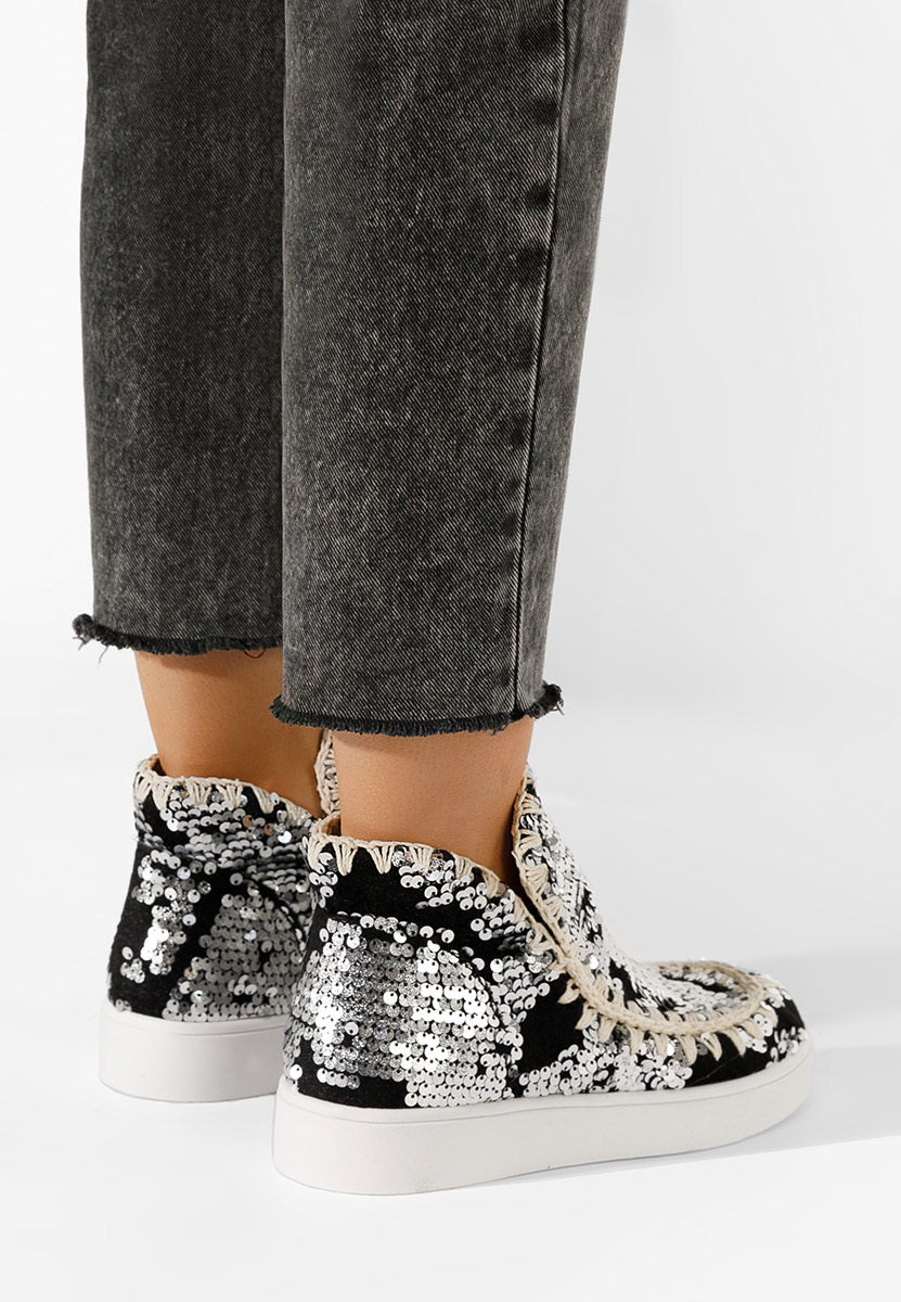 Stivaletti donna Azna argento