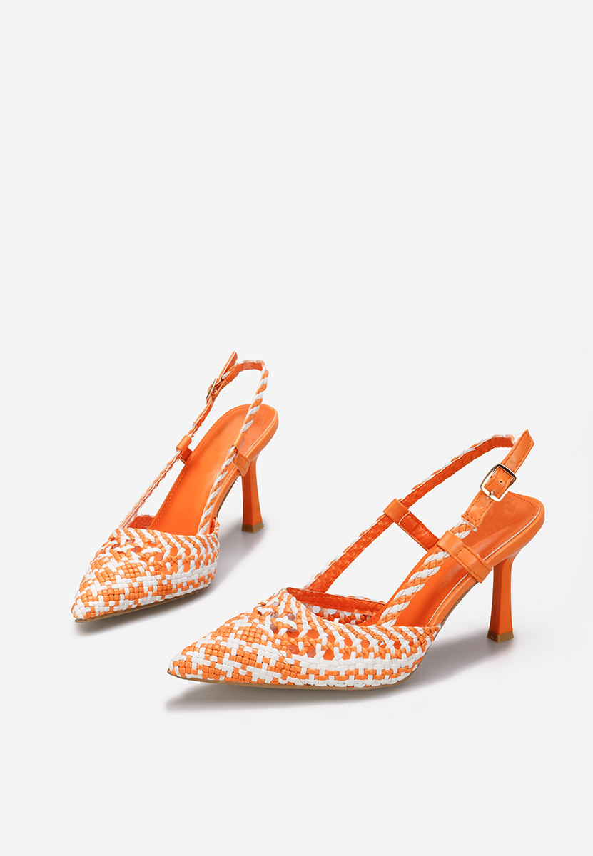 Décolleté Slingback Heliosa arancioni