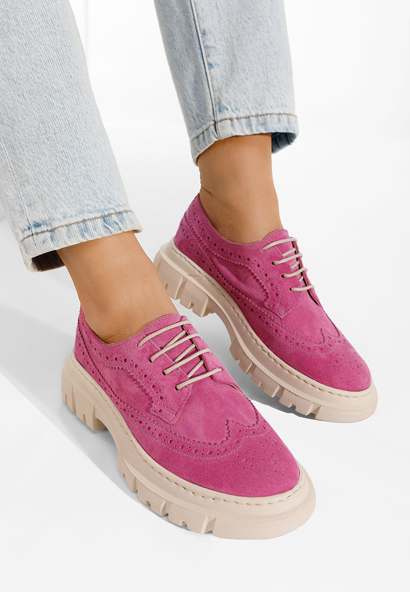 Scarpe pelle Henise fucsia