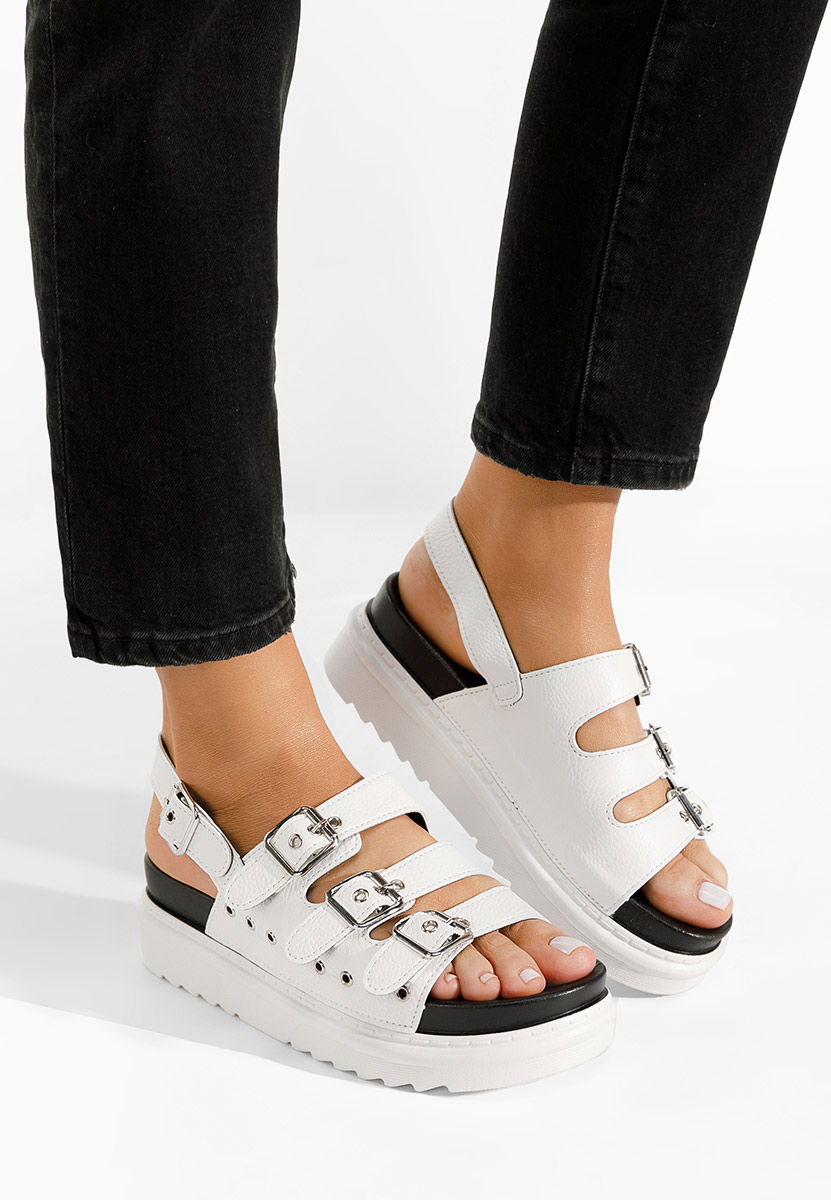 Sandali platform Edena bianchi