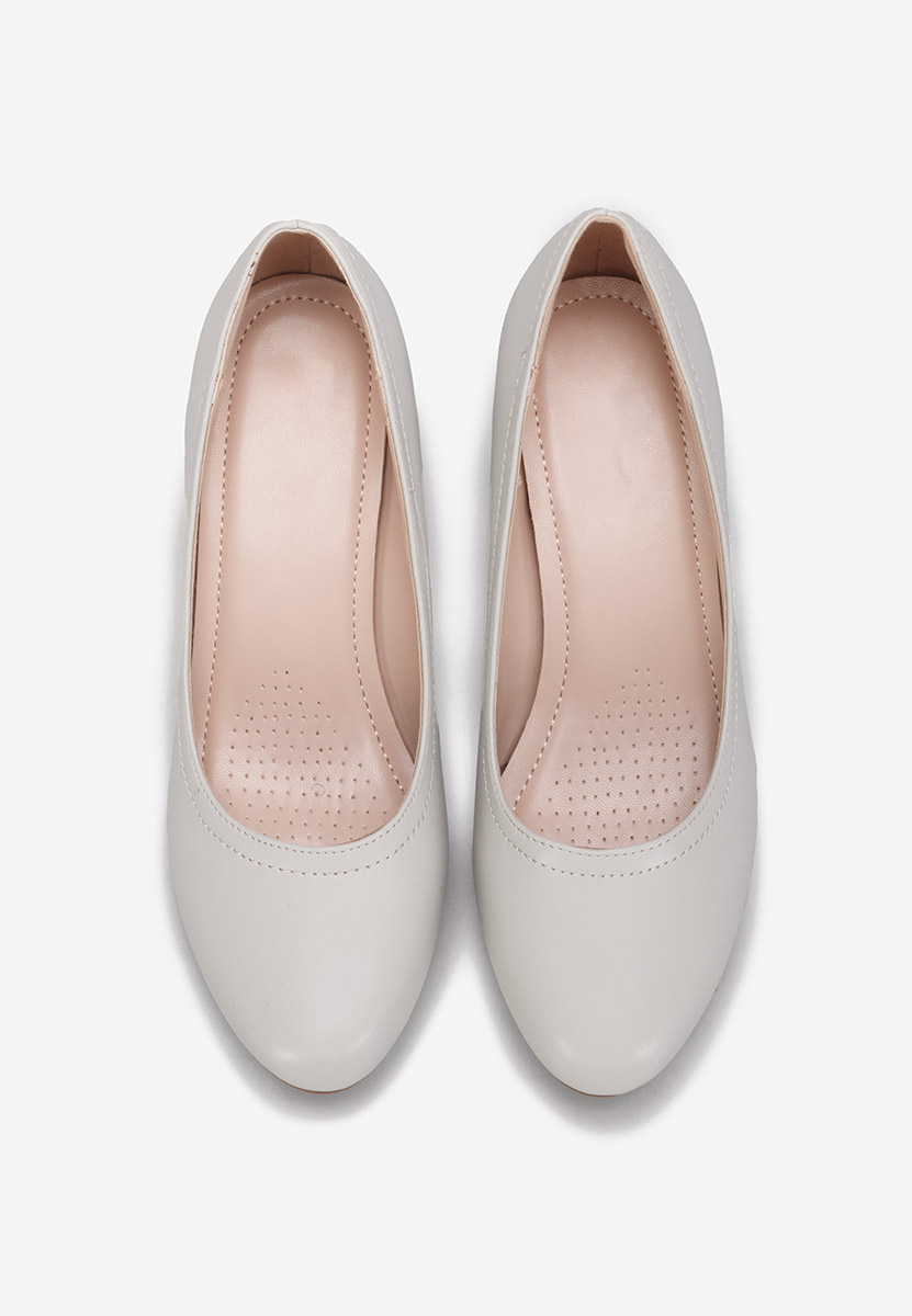 Décolleté tacco largo Zinia grigio