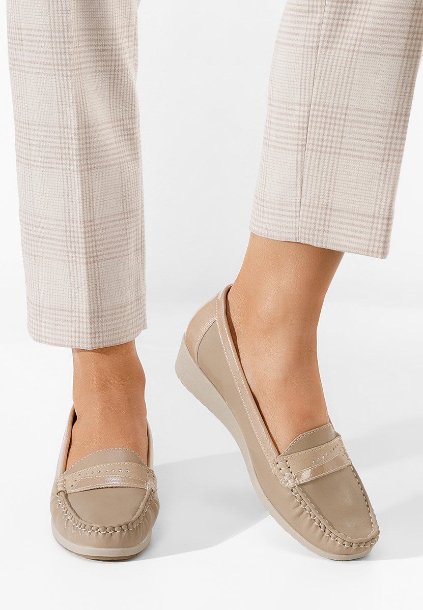 Mocassini da donna Elouise Beige