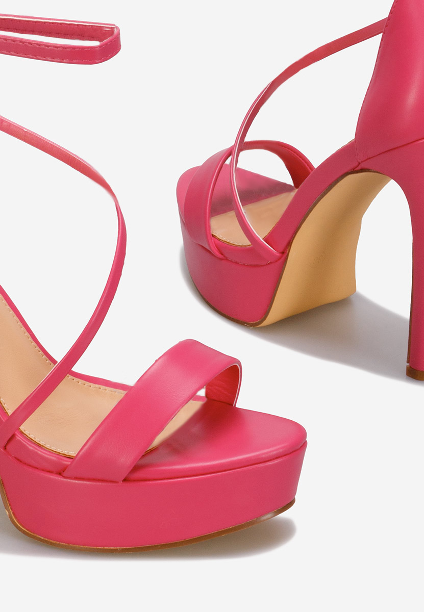 Sandali con tacco Jordy Fucsia