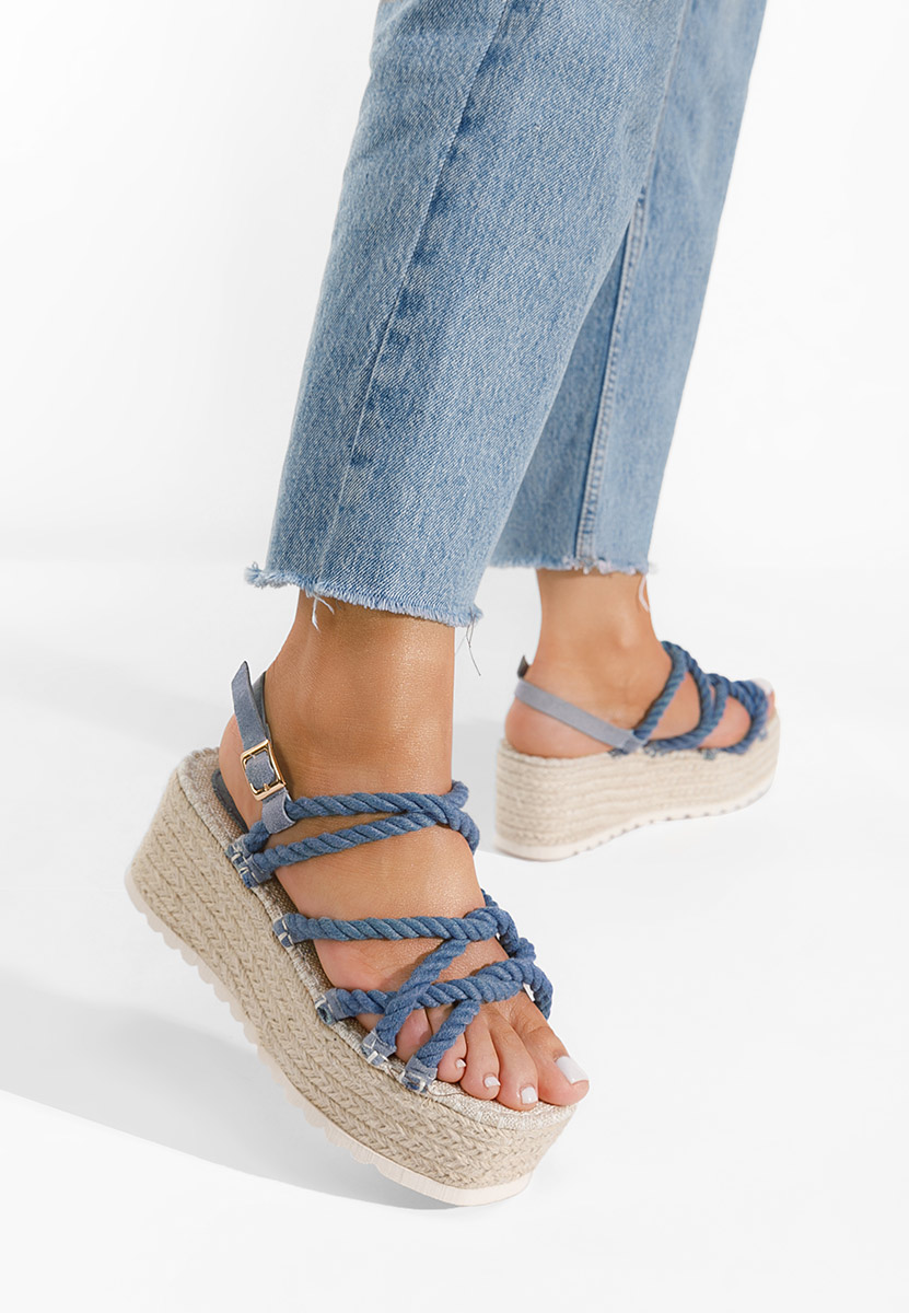 Espadrillas platform Apia Blu