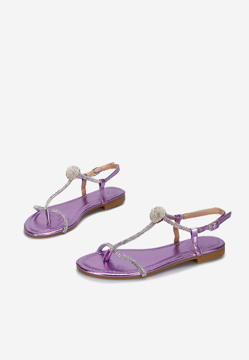 Sandali gioiello Zornia Viola