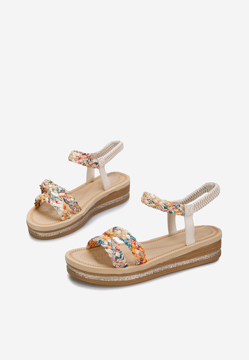 Sandali con plateau Moniela beige