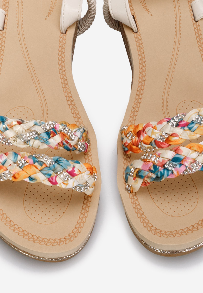 Sandali con plateau Moniela beige