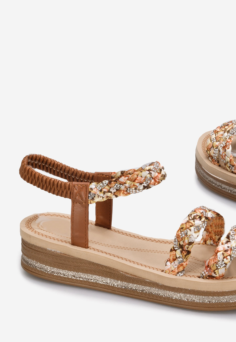 Sandali con plateau Moniela camel