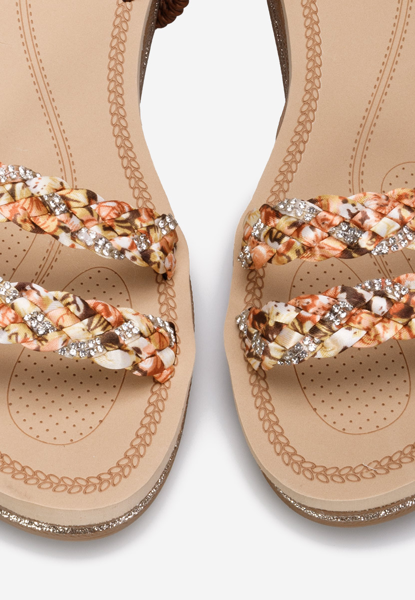 Sandali con plateau Moniela camel