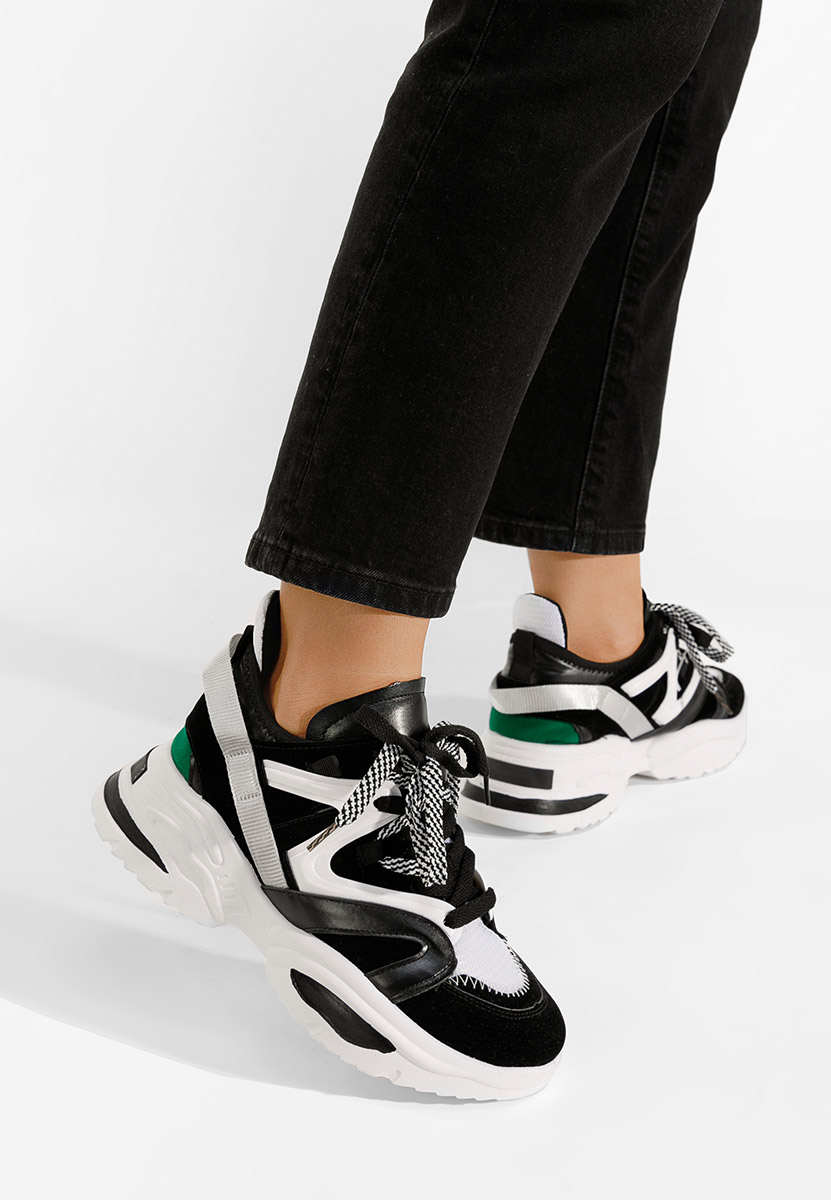 Sneakers donna nero Knower