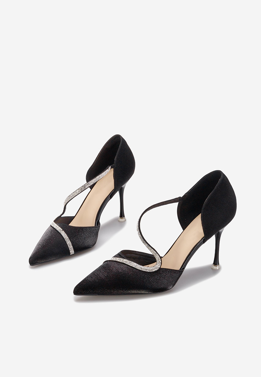 Décolleté gioiello nero Lavada