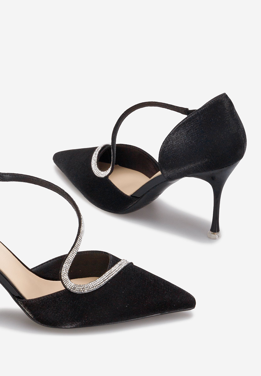 Décolleté gioiello nero Lavada