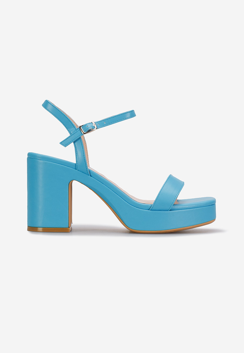 Sandali con tacco largo Salsama Blu