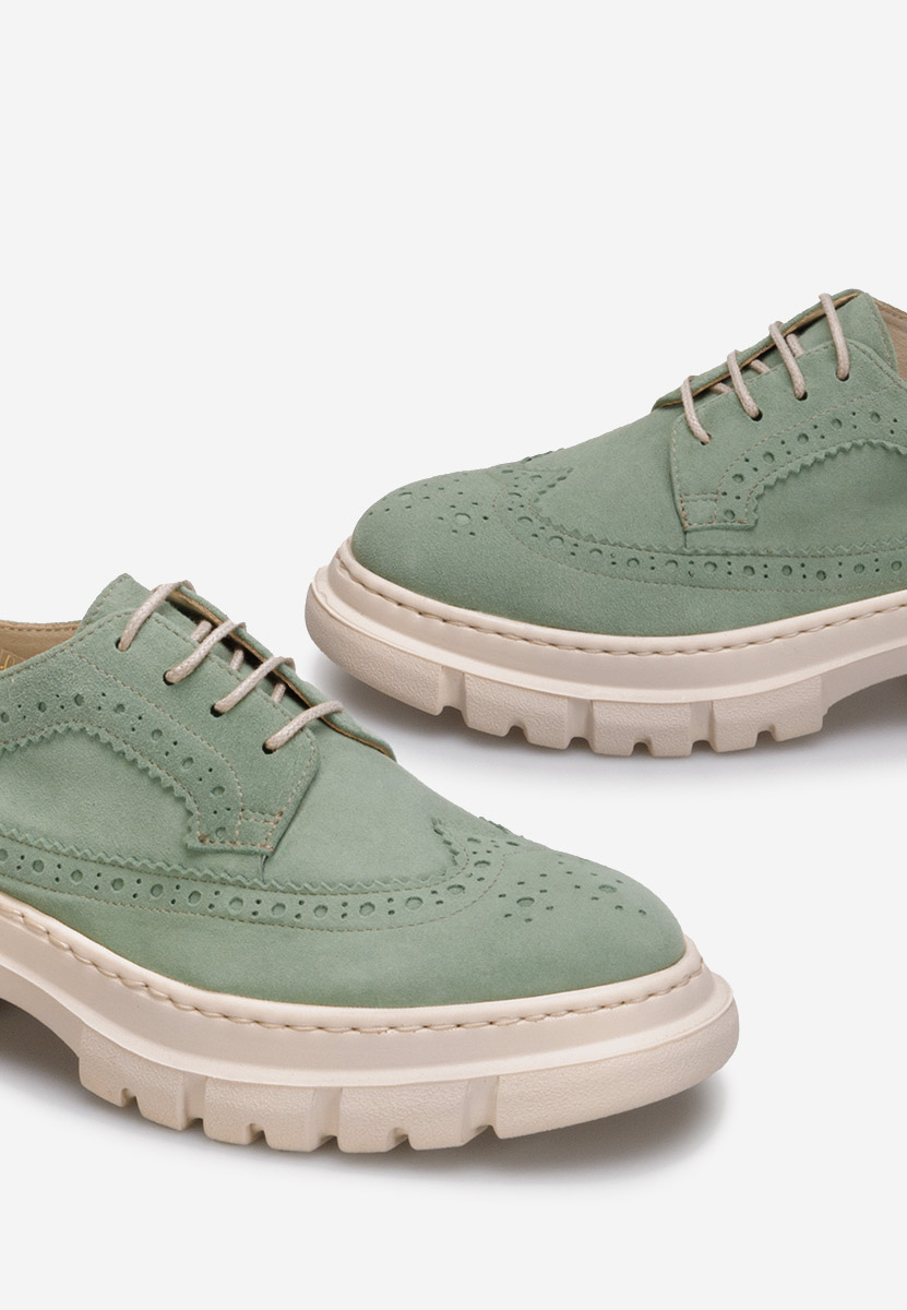 Stringate nere da donna con dettagli brogue con allacciatura derby Lora Ferres