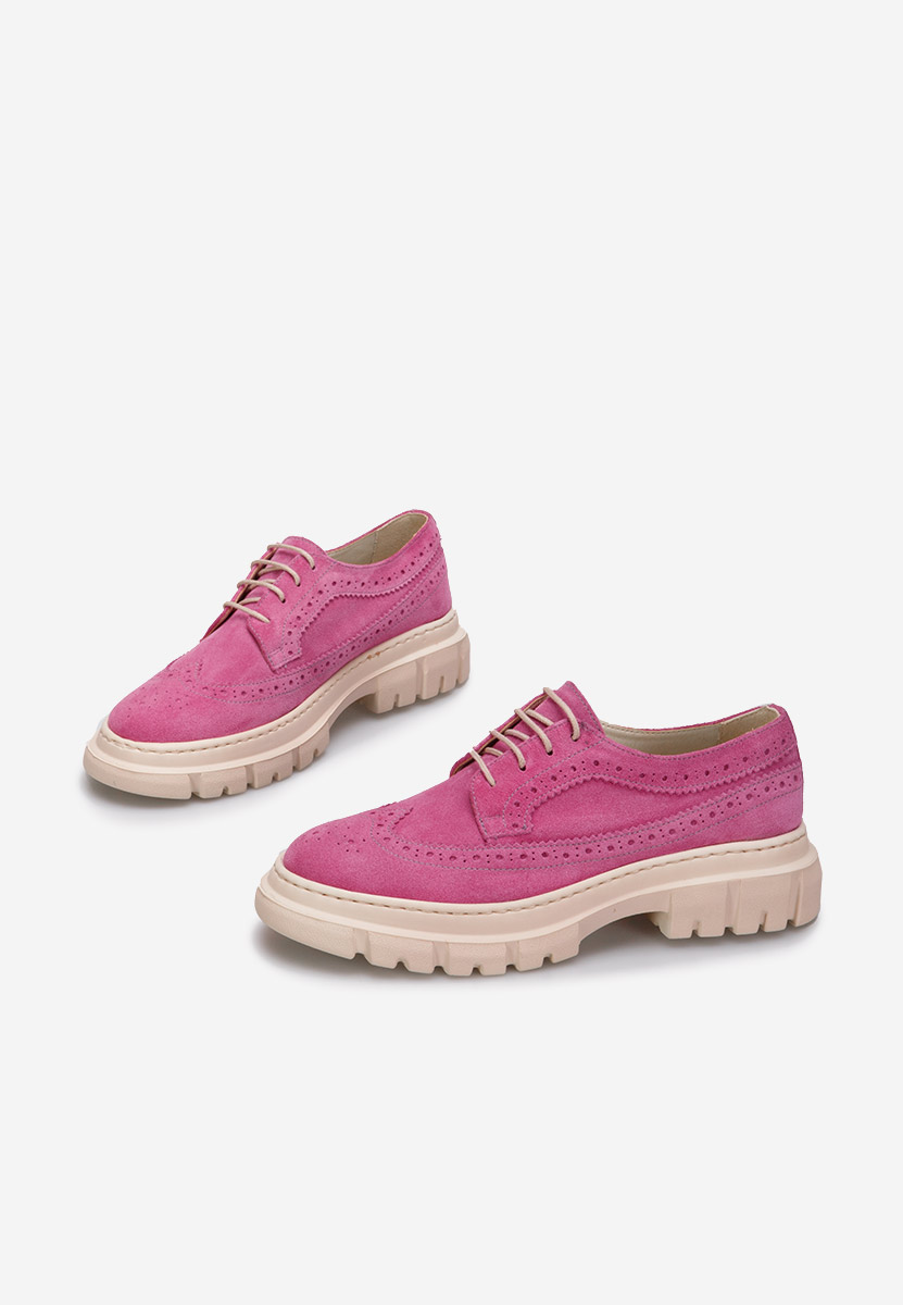 Scarpe pelle Henise fucsia