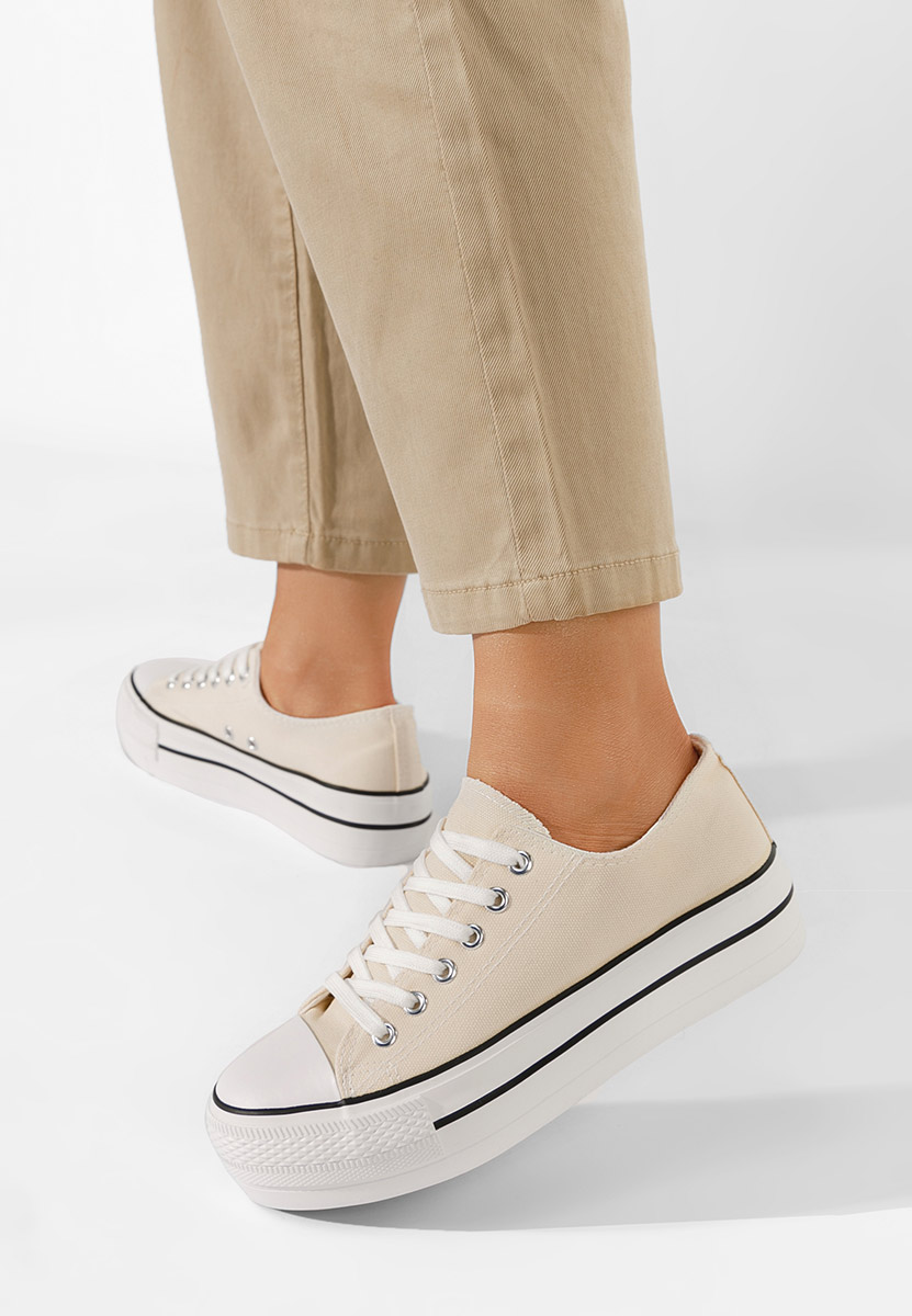 Scarpe da ginnastica donna Machera Beige