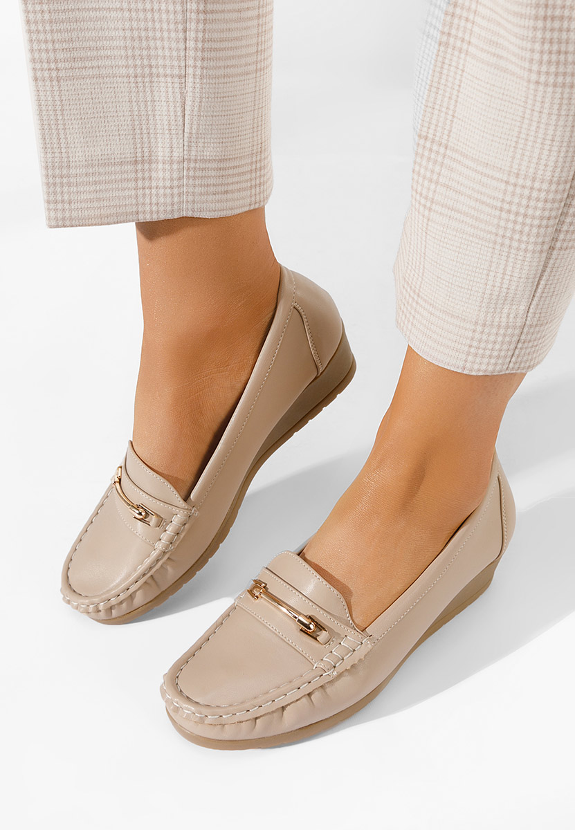 Mocassini da donna Norasea beige