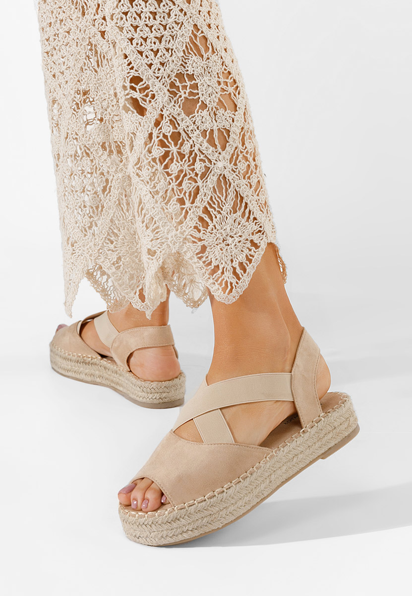 Espadrillas zeppa Nola beige