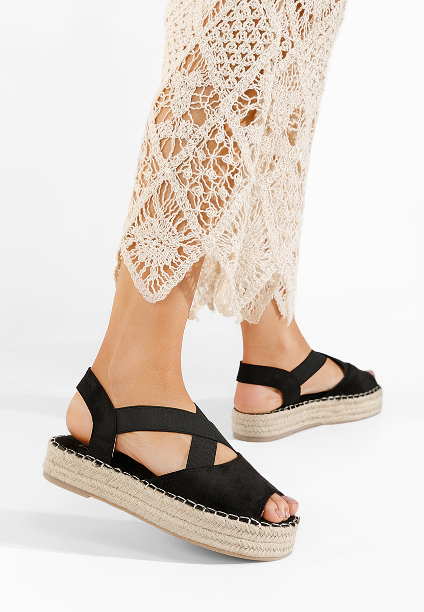 Espadrillas zeppa Nola nero