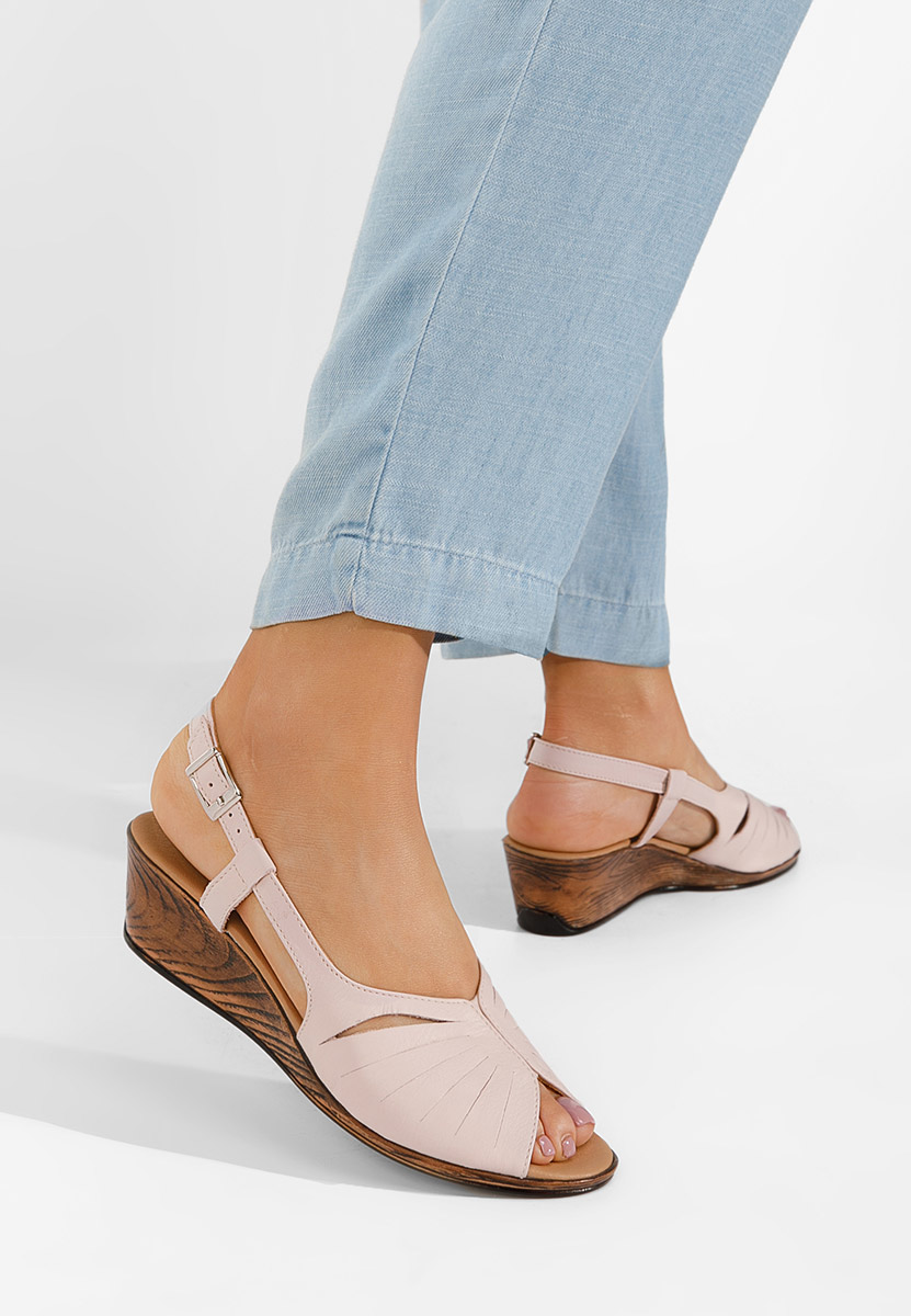 Sandali con suola ortopedica Lovara rosa