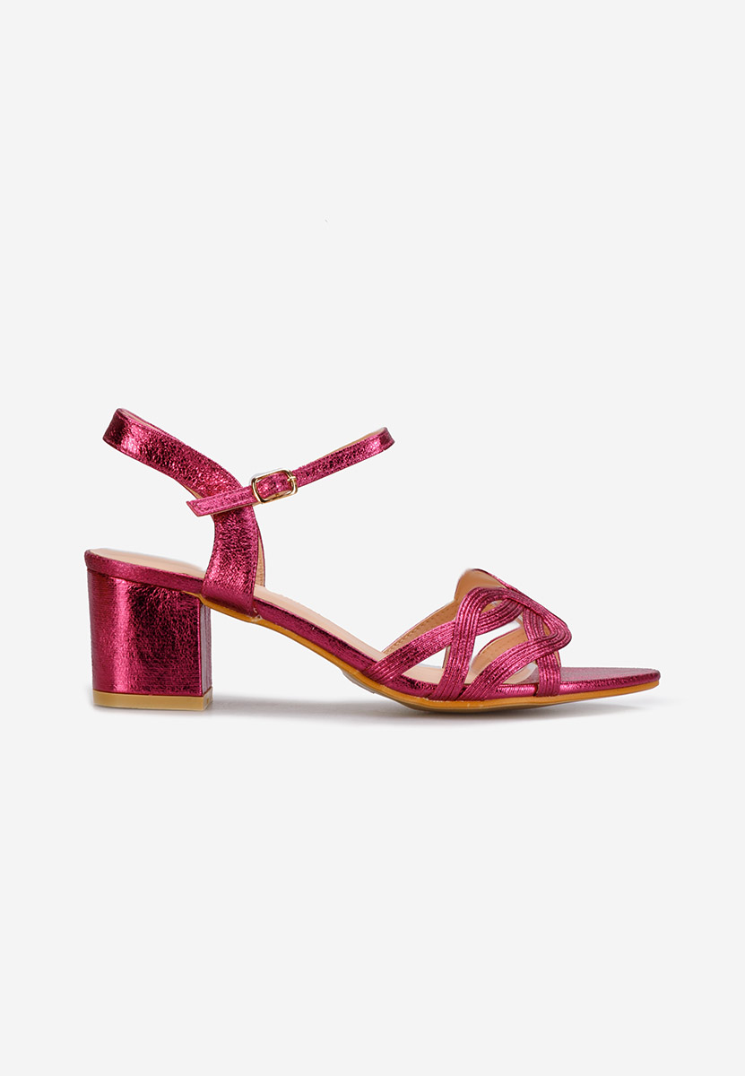 Sandali con tacco largo Myla fucsia