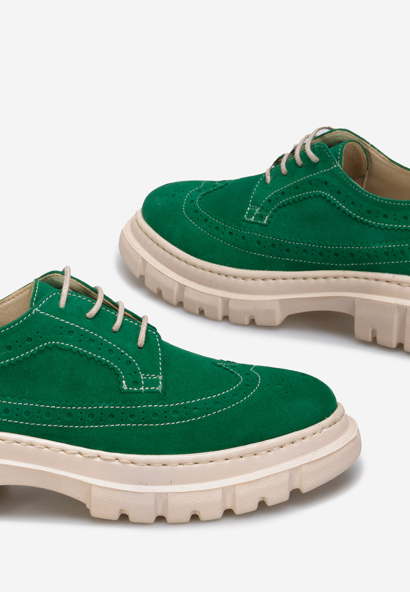 Scarpe basse donna pelle Henise V2 Verdi