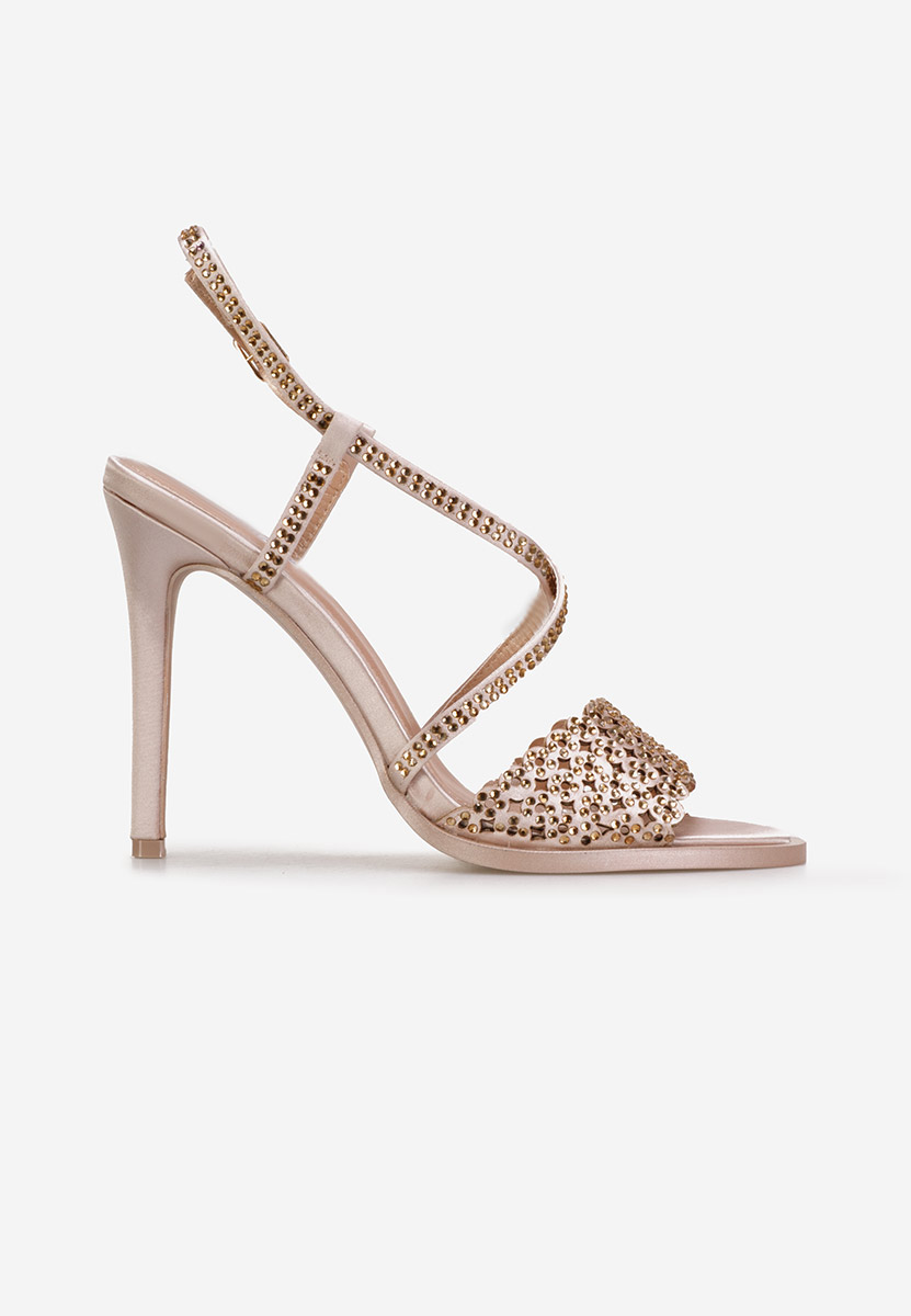 Sandali con tacco a spillo Kemyra champagne