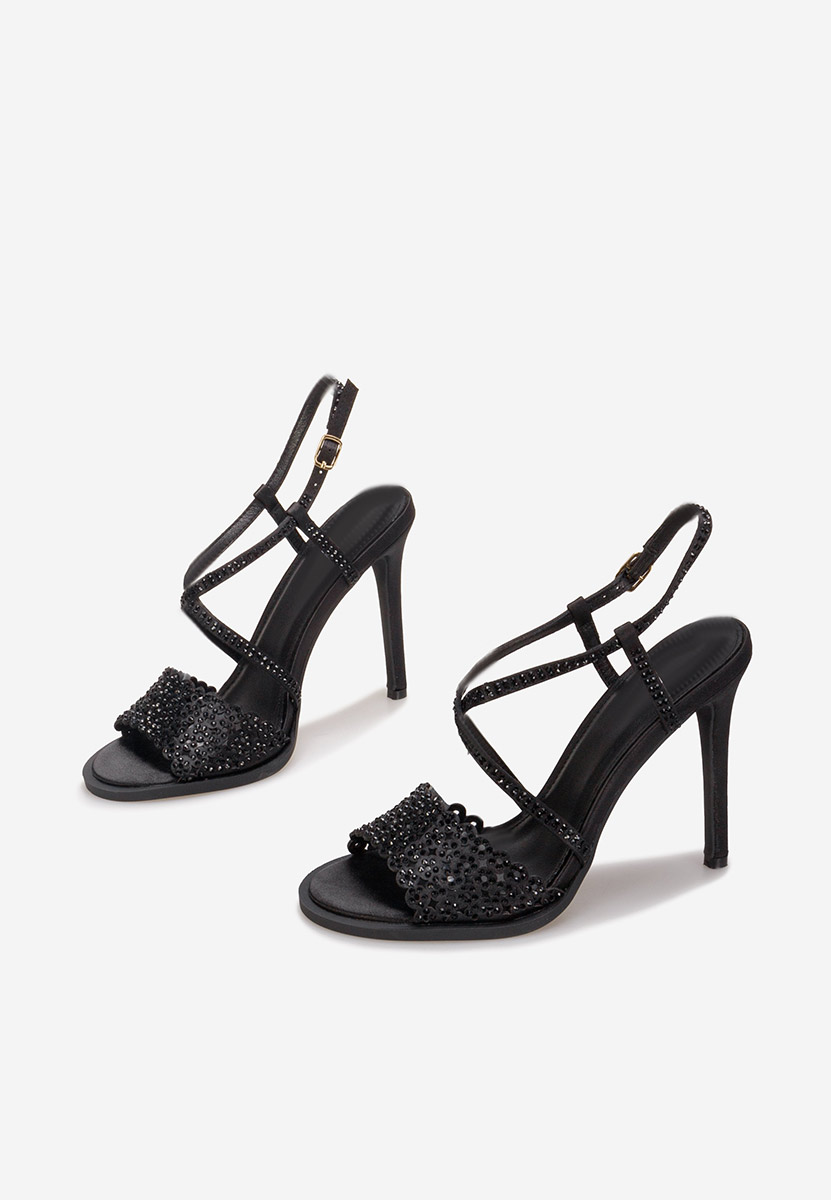 Sandali con tacco a spillo Kemyra nero