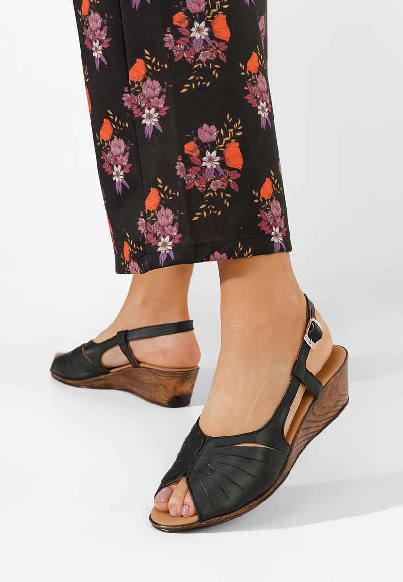 Sandali cuoio Lovara nero