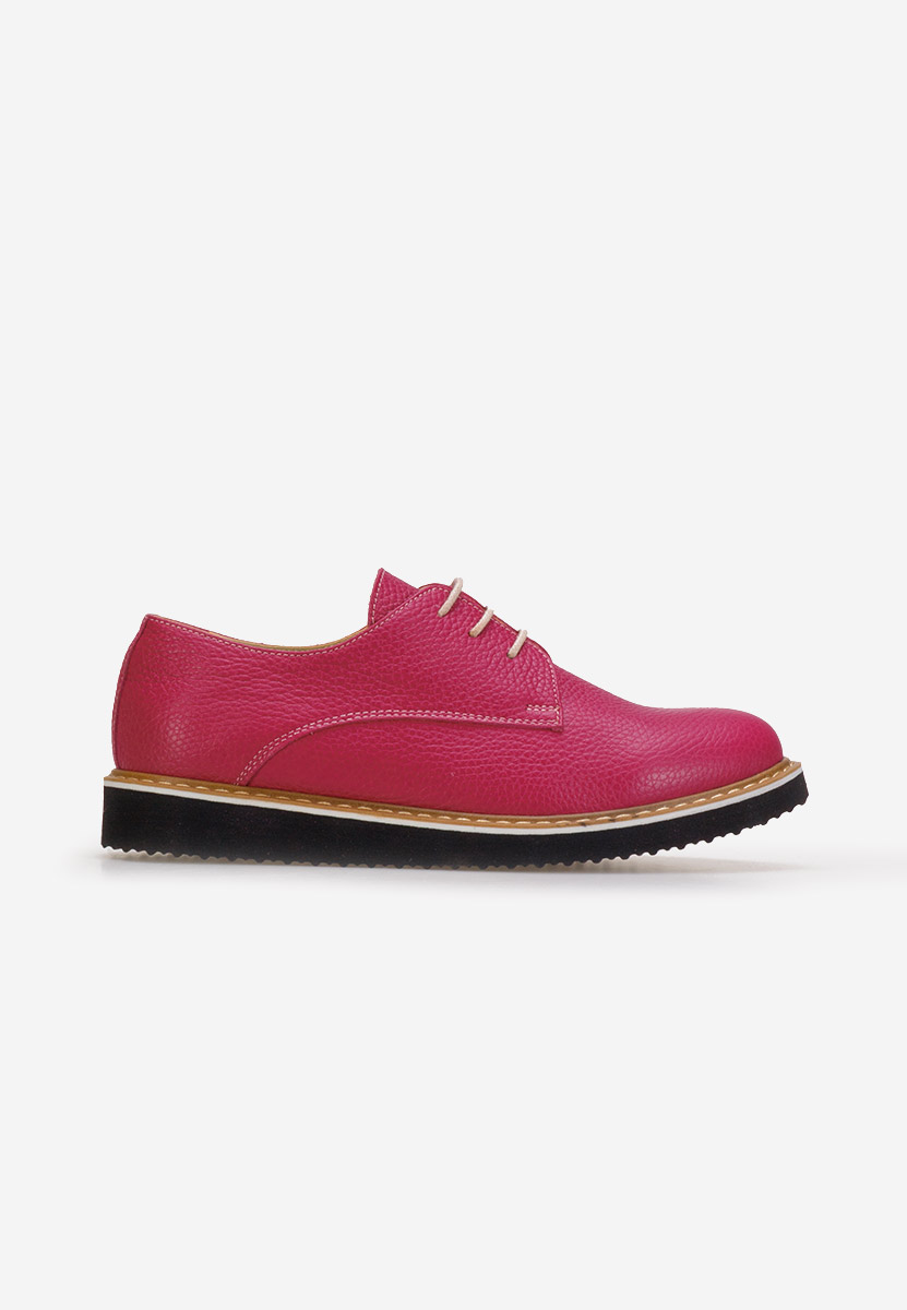 Scarpe derby pelle Casilas fucsia