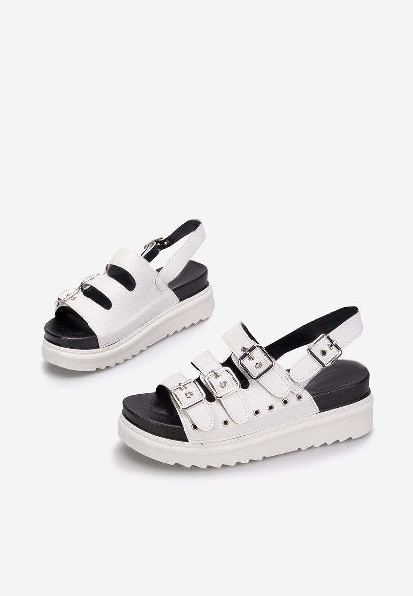 Sandali platform Edena bianchi