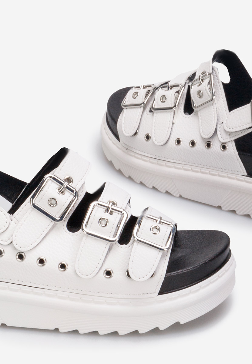 Sandali platform Edena bianchi