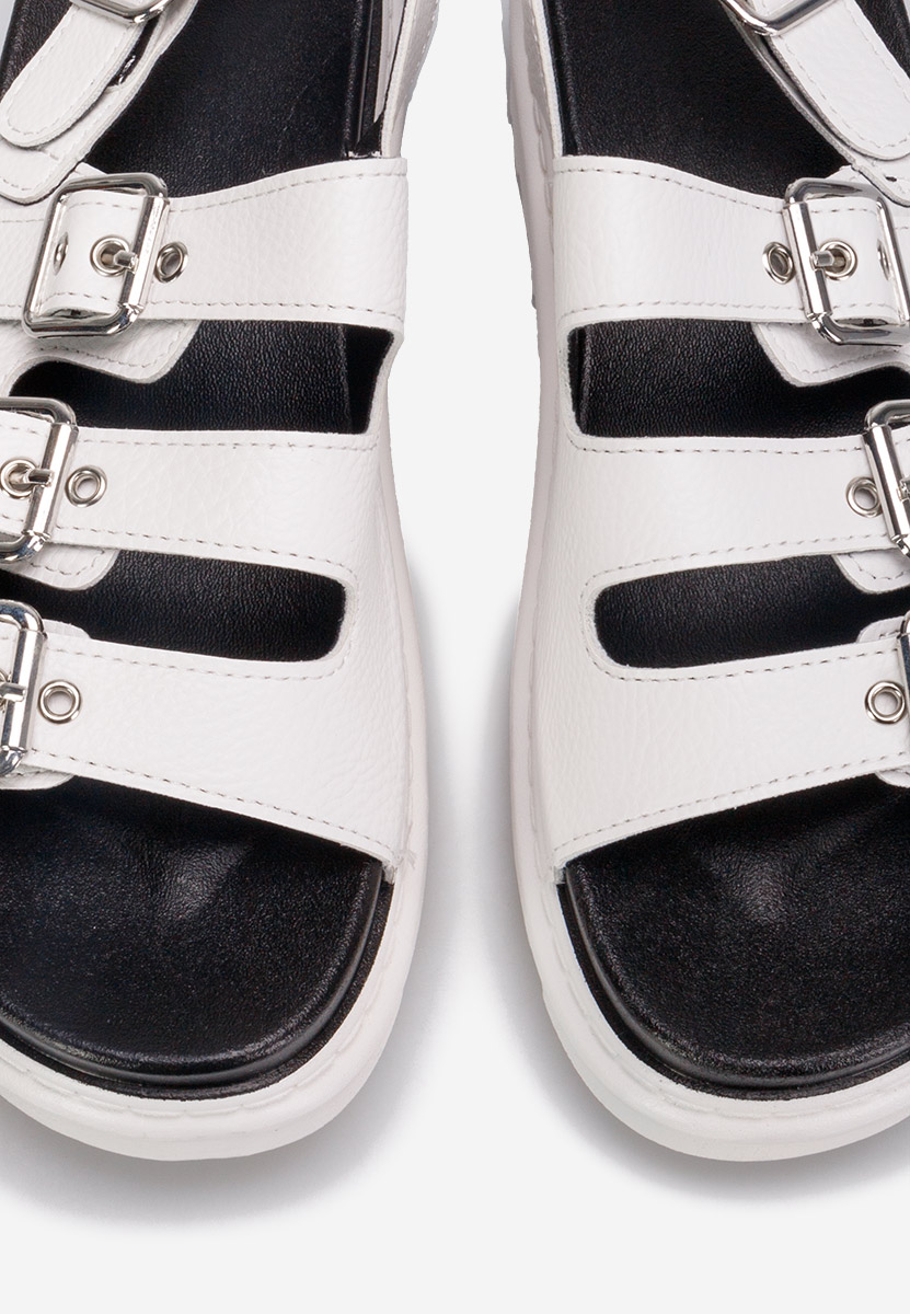 Sandali platform Edena bianchi