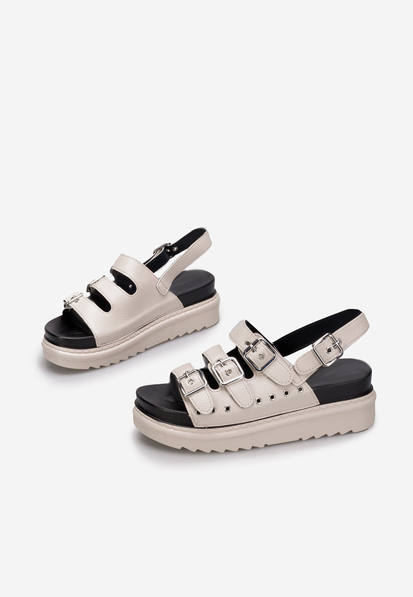 Sandali platform Edena beige