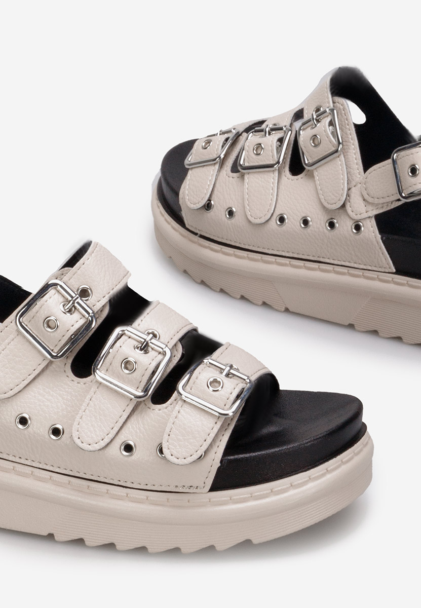 Sandali platform Edena beige