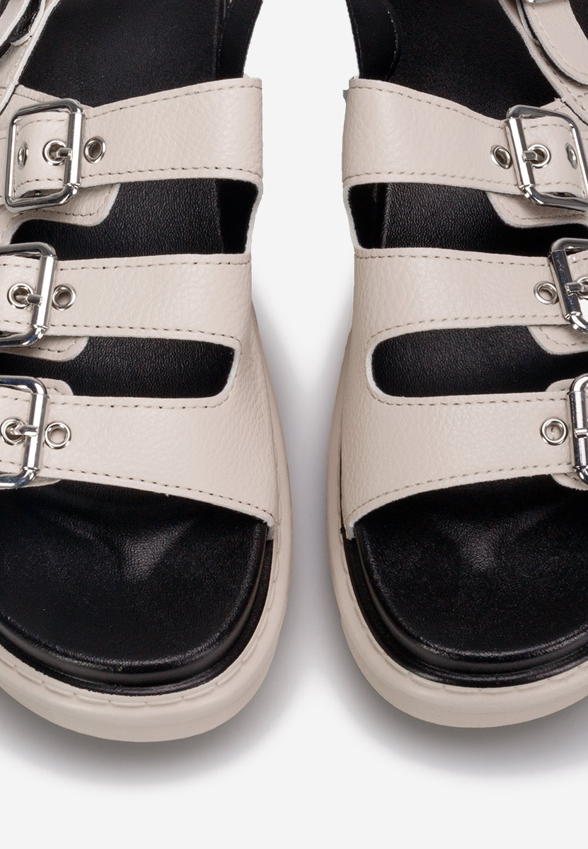 Sandali platform Edena beige